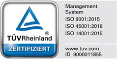 TÜV Rheinland Zertifikat Siegel