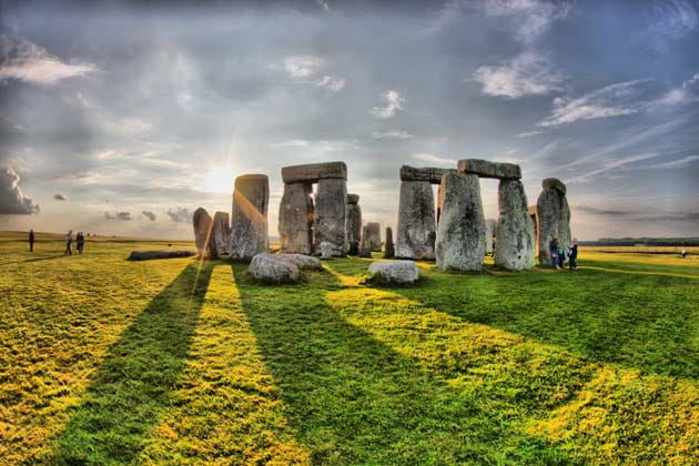 Prähistorische Steinkreis-Anlage namens "Stonehenge" in England